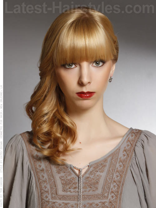 Blonde Long Bangs