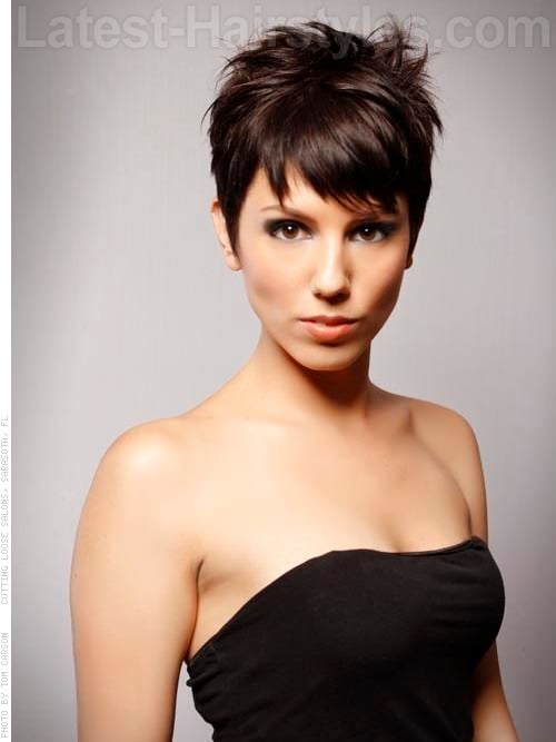 Perfect Pixie Fun Piecey Brunette Style