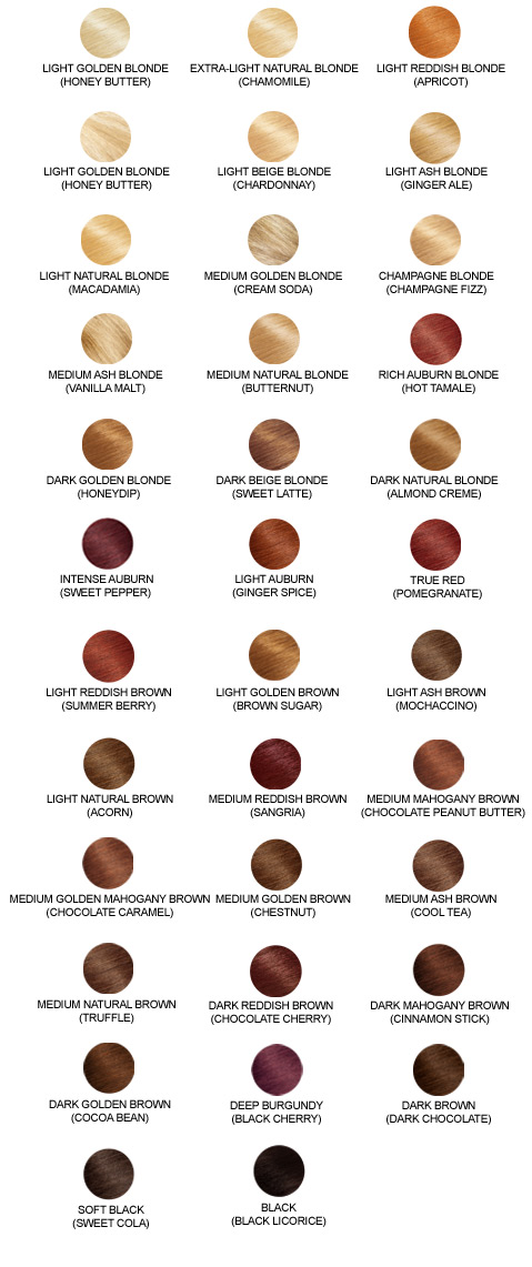 The Best Hair Color Chart with All Shades of Blonde Brown Red  Black