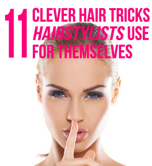 m hither to order you lot they are using about surprisingly cheap picayune pilus tricks to manage eleven Clever Hair Tricks Hairstylists Use For Themselves