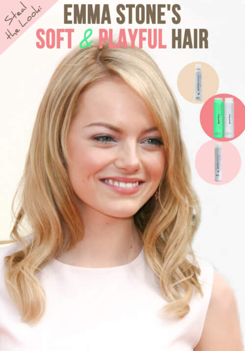  loves this await on Emma Stone from the  How to Get Soft in addition to Playful Hair Just Like Emma Stone’s