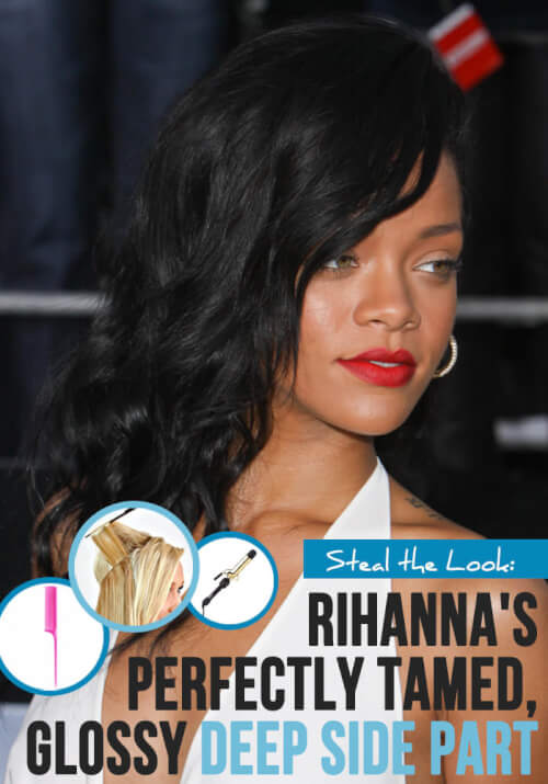 Rihanna tends to become i of 2 routes when it comes to her pilus choices The Perfect Deep Side Part, Rihanna-Style