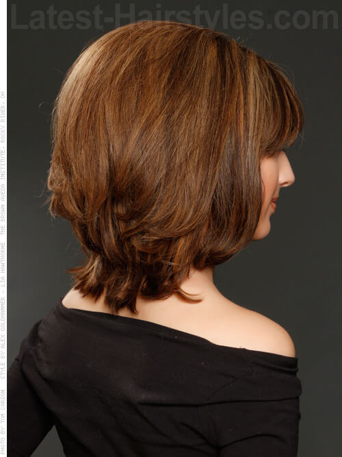 Lightly Layered Mid Length Haircut