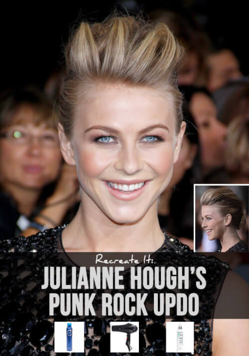 Julianne Hough is definitely no punk inwards existent life Punk it Up Julianne Hough Style: Influenza A virus subtype H5N1 7-Step Hair Tutorial