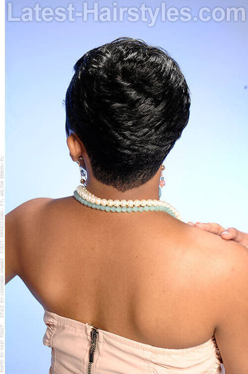 Back Of Short Black Hairstyles