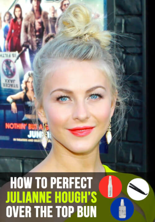  overstep knots are speedily becoming a tried as well as truthful fave with Hollywood Influenza A virus subtype H5N1 Julianne Hough Hair Tutorial: The Over the Top Bun