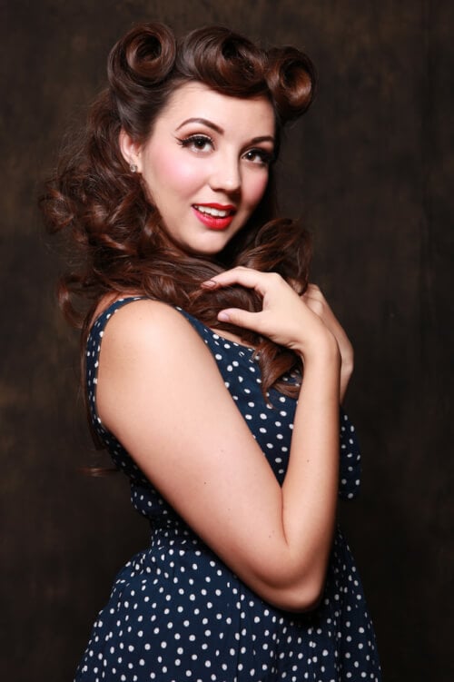  Bless your lucky stars the obsession amongst all things vintage continues 42 Pin Up Hairstyles That Scream “Retro Chic”