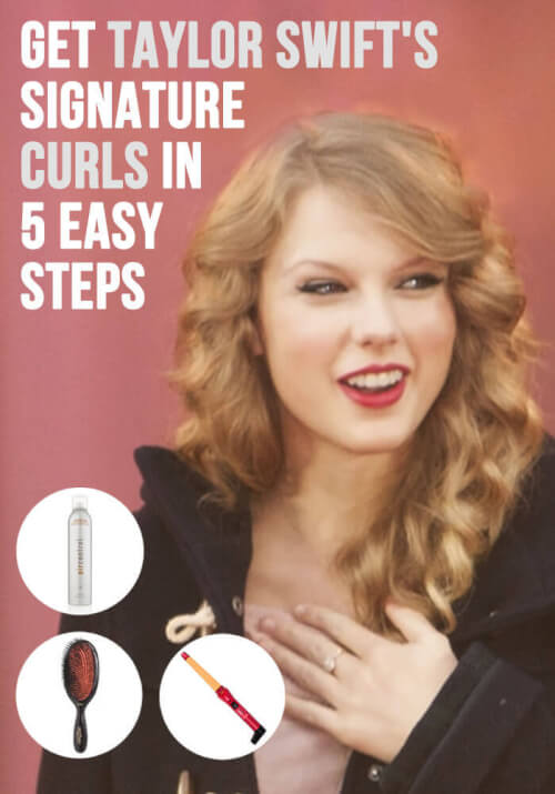 s that sugariness caput of curls she wears on the reg Get Taylor Swift’s Signature Curls inward 5 Easy Steps