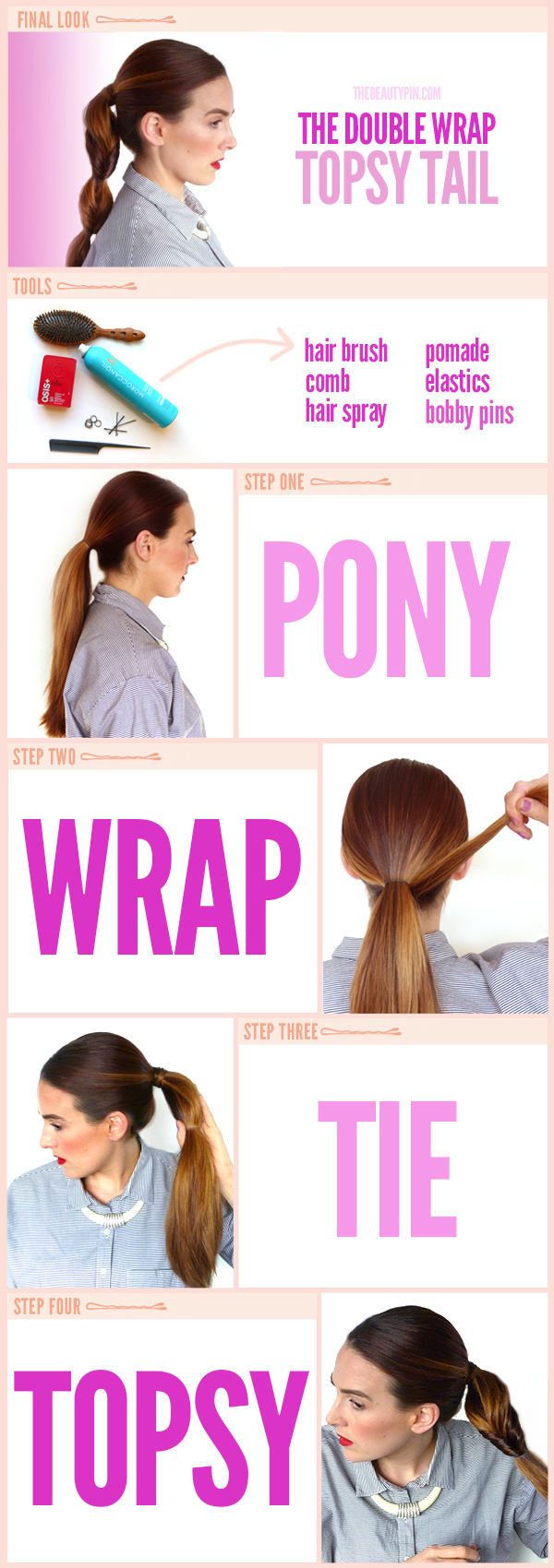  too I am dorsum to part nonetheless some other super slow  Upgrade Your Ponytail: The Double Wrap Topsy Tail Tutorial