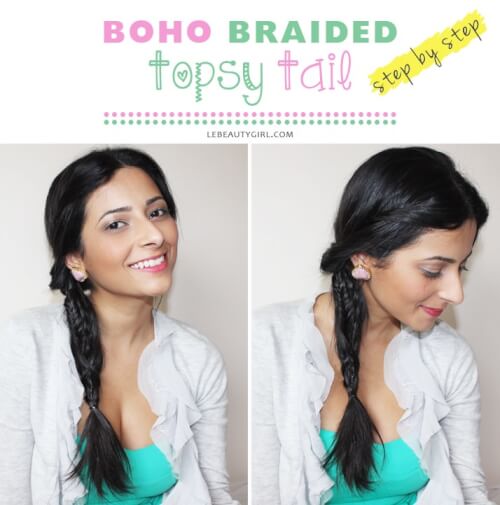 s curated post service features v dissimilar topsy tail hair tutorials that are every bit slowly to recre Topsy Turvy: 5 Topsy Tail Hair Tutorials to Get You Dizzy