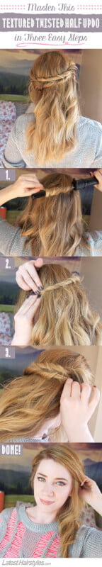 You know what every adult woman needs to a greater extent than of inwards her life Here’s the Twisted Half Updo Tutorial You’ve Been Waiting For