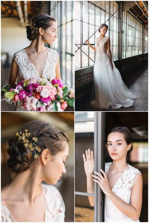  a crisp cool breeze as well as pumpkin spice everything tells us that autumn is officially hither ix Fall Wedding Hair Ideas We Absolutely Adore