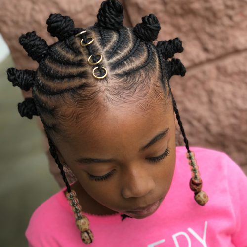 These trendy Bantu Knots are making a comeback amongst dark women who take hold natural xix Amazing Ways to Wear Bantu Knots