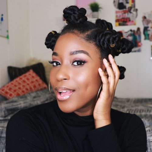 These trendy Bantu Knots are making a comeback amongst dark women who take hold natural xix Amazing Ways to Wear Bantu Knots