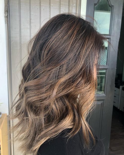 Balayage on dark pilus is a modern technique used yesteryear proficient stylists to effortlessly trans xiv Balayage on Black Hair Ideas Trending inward 2019