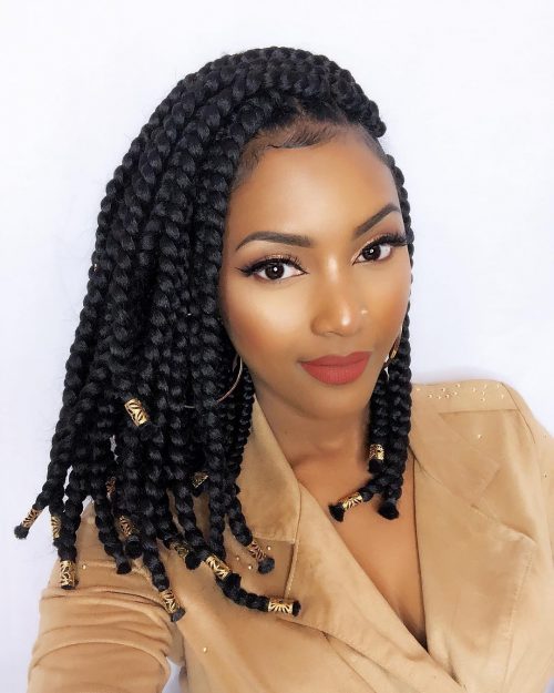 Jumbo box braids are a bigger as well as thicker variant of the famous African These eighteen Jumbo Box Braids Are Just Incredible