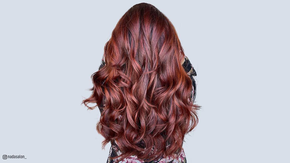 dark auburn red hair color chart