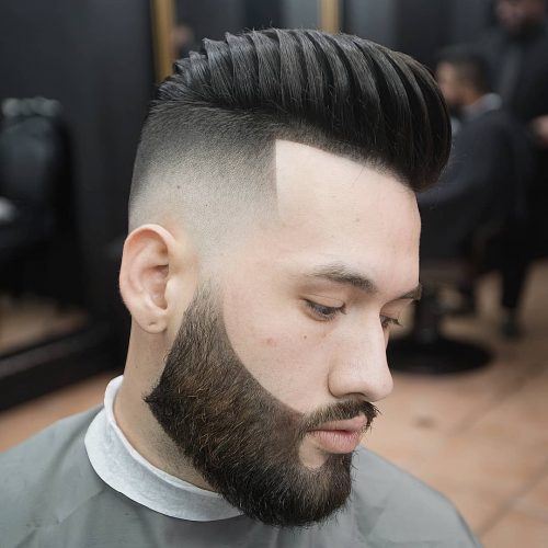 s haircut that combines the classic pompadour hairstyle amongst a razor cutting fade The fifteen Best Examples of Pompadour Fade Haircuts