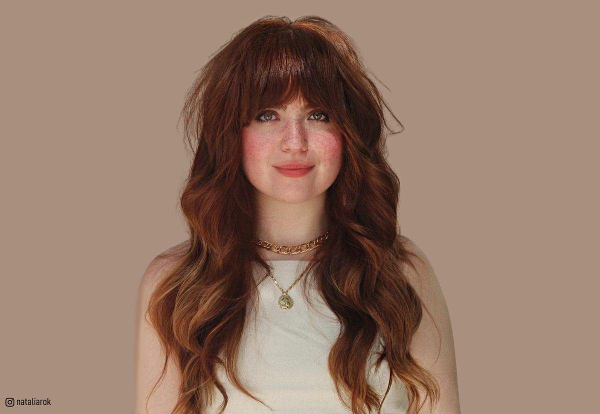 40 Flattering Bangs for Round Faces  The Right Hairstyles