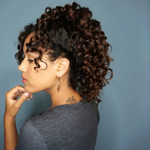 Curly bangs is a hairstyle where the bangs are curled from the pilus These are The fifteen Cutest Curly Bangs You Should Consider Trying