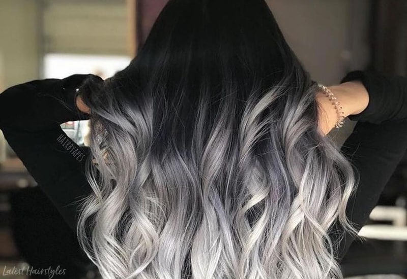 black and white hair color styles