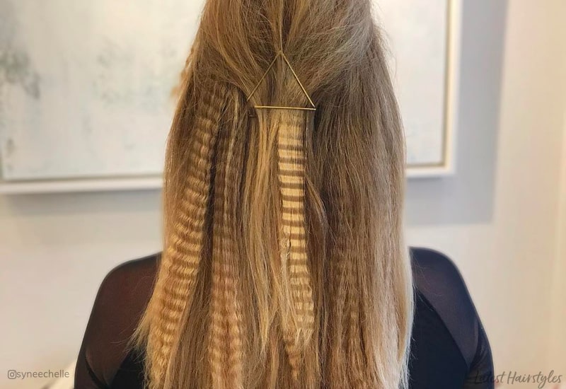 Crimped hair mania the edgy zigzag trend  The Blonde Salad