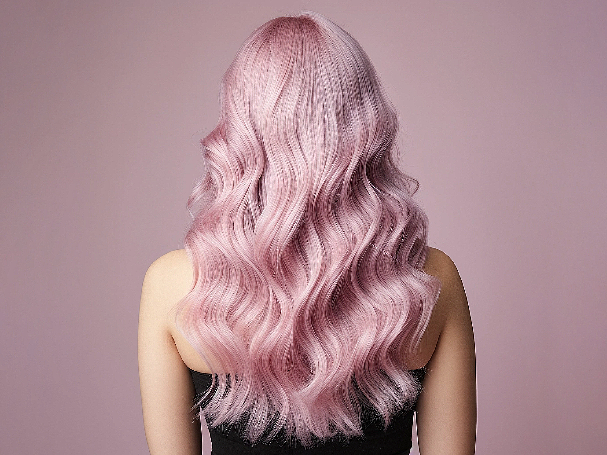 white pink hair