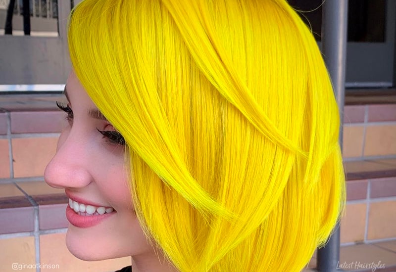 yellow hairstyles