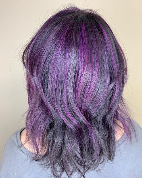 ll definitely direct hold fun creating a modern together with sexy color melt for your locks 21 Examples of Purple Highlights to Show Your Colorist