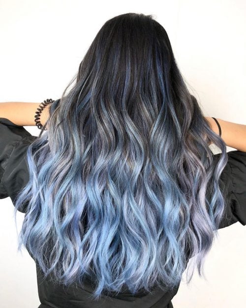  Pastels were undeniably thence inwards final twelvemonth amongst celebrities going out of the box amongst their  17 Prettiest Pastel Blue Hair Colors to Consider Trying