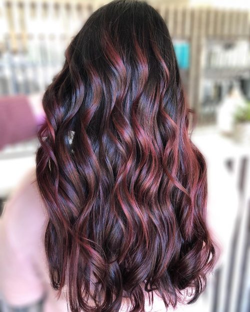 A dark Ombre pilus color is when your pilus is gradually blended from a dark hue to anothe xix Trending Black Ombre Hair Colors