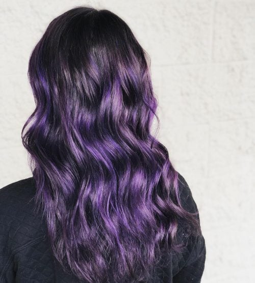 A violet pilus color is a mixture of cherry in addition to blueish tones balanced into a vivid hue eighteen Reasons to Color Your Hair Violet Purple