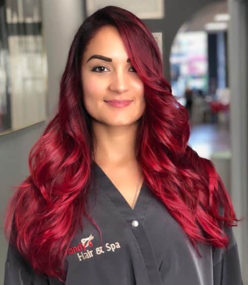 Red violet pilus is a daring pilus color shade that has hints of cherry-red together with violet infused toge 17 Greatest Red Violet Hair Color Ideas You’ll See This Year