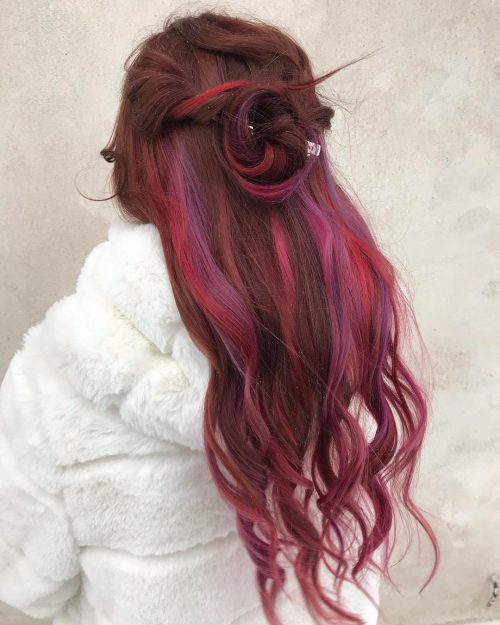  Chances are this hue already made a scene on your Instagram or Pinterest dashboards as well as g 22 Hottest Red Purple Hair Color Ideas To Try This Year