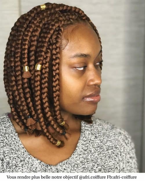 braiding protective style where the braids appear  xvi Lit Short Box Braids You Have to See