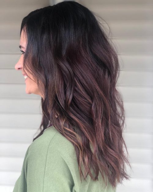 A burgundy pilus color is a blend of brownish together with imperial that create a deep burgundy cherry vino  38 Best Burgundy Hair Color Ideas – Yummy Wine Colors!