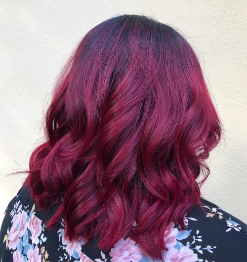 A ruddy ombre pilus color is when the pilus is dyed alongside ruddy in addition to some other color that gradually  27 Blazing Hot Red Ombre Hair Color Ideas