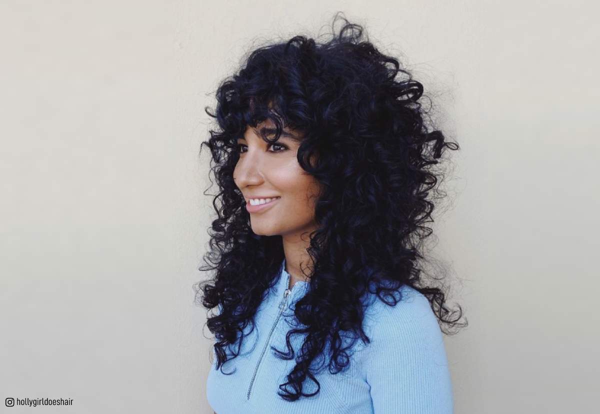 Image of Curly shag hairstyle