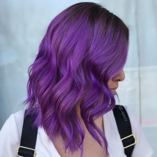 The fragile in addition to mega feminine lavander pilus color is good fourteen Perfect Examples of Lavender Hair Colors