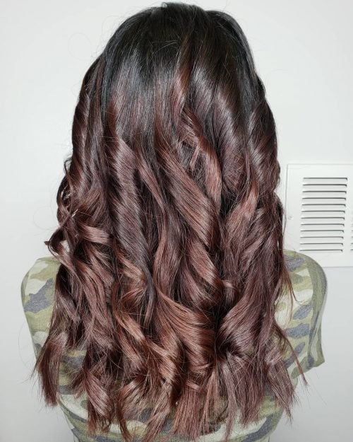  some of the hottest renditions of reddish dark-brown pilus  nineteen Best Reddish Brown Hair AKA “Red Brown Hair” Color Ideas