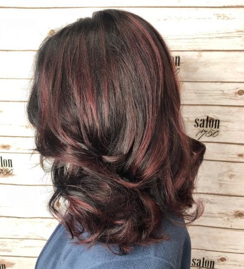 Dark ruby-red pilus transcends the listing of the most pop as well as fashionable fashion colors this yr nineteen Shockingly Pretty Dark Red Hair Color Ideas