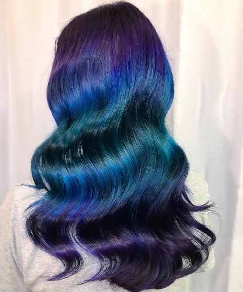 The galaxy pilus tendency started several years agone in addition to it 23 Incredible Galaxy Hair Color Ideas