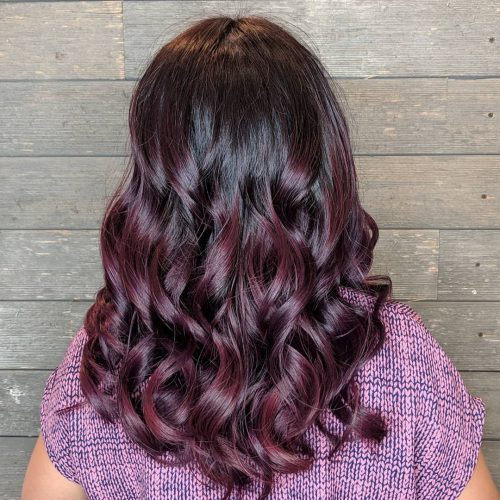  Chances are this hue already made a scene on your Instagram or Pinterest dashboards as well as g 22 Hottest Red Purple Hair Color Ideas To Try This Year