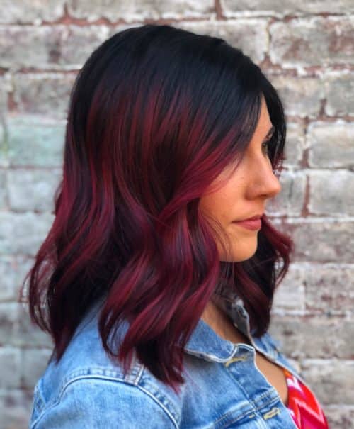 Red violet pilus is a daring pilus color shade that has hints of cherry-red together with violet infused toge 17 Greatest Red Violet Hair Color Ideas You’ll See This Year