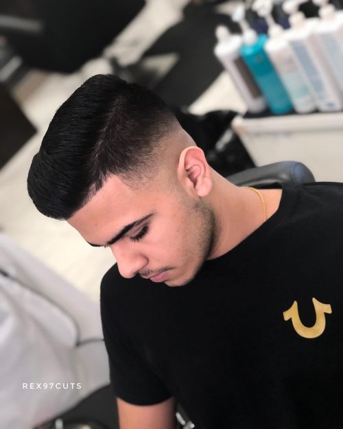  the classic driblet fade haircut is specific type of pilus fade that starts from the temples  24 Coolest Examples of Drop Fade Haircuts This Year