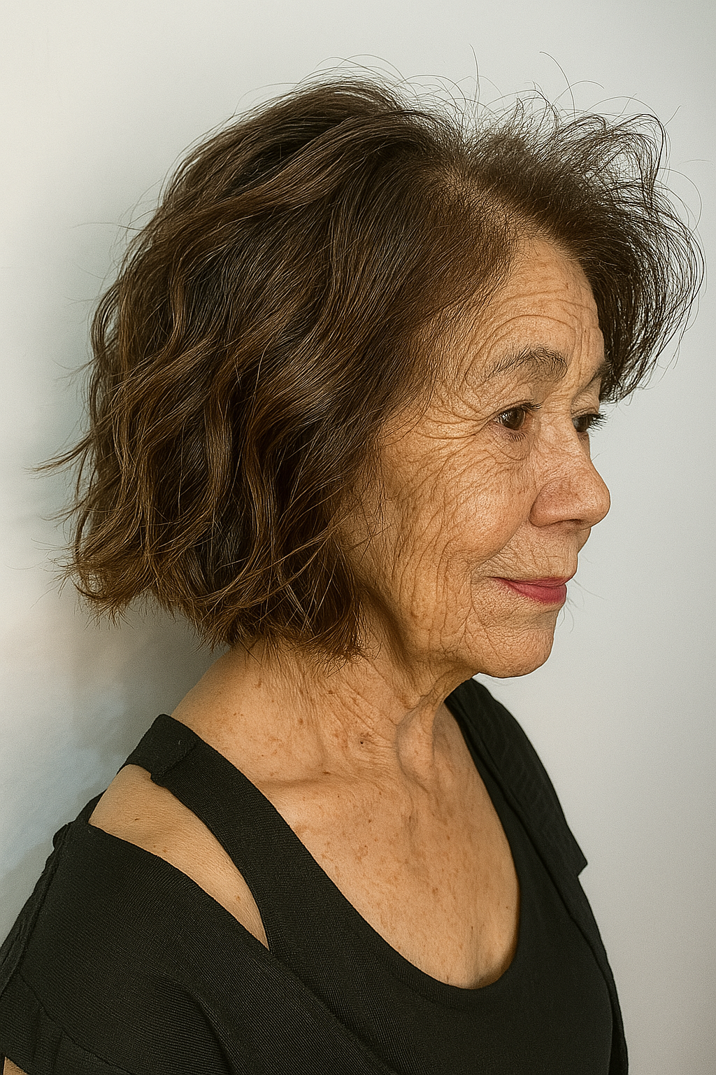 Chic Textured Bob with Soft Waves