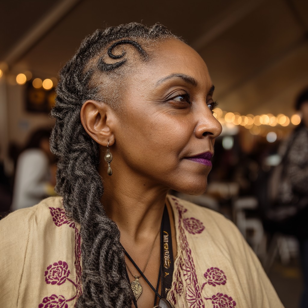 Elegant Twisted Cornrows with Undercut