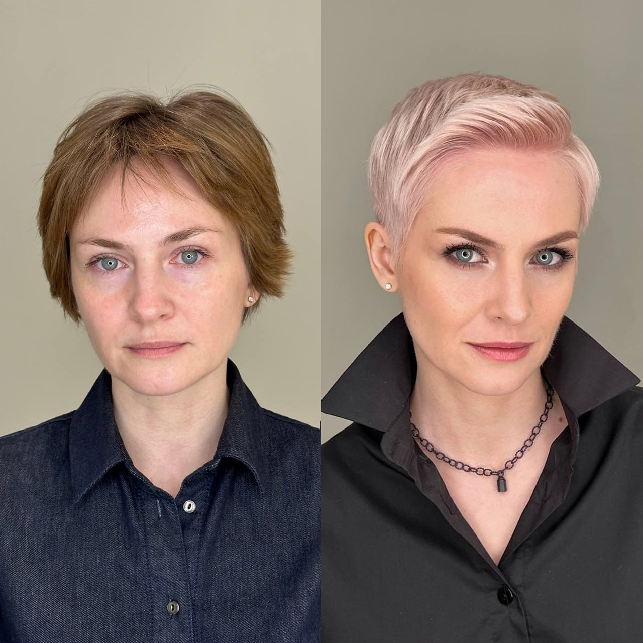 Chic Textured Pixie with Soft Pastel Highlights