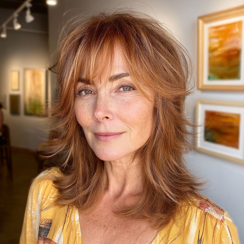 Textured Layered Cut with Soft Bangs