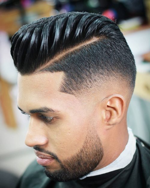 s haircut that involves long pilus on overstep which gradually gets shorter until peel sixteen Awesome Low Skin Fade Haircut Ideas